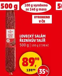 Penny Market Lovecký salám řezníkův talíř nabídka