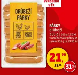 Penny Market Párky drůbeží nabídka