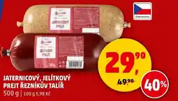 Penny Market Jaternicový, jelítkový prejt řezníkův talíř nabídka