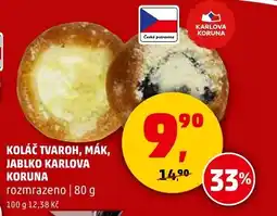 Penny Market Koláč tvaroh, mák, jablko karlova koruna nabídka
