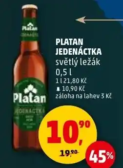 Penny Market Platan jedenáctka světlý ležák nabídka