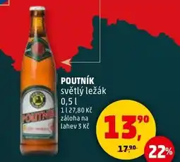 Penny Market Poutník světlý ležák nabídka