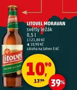 Penny Market Litovel moravan světlý ležák nabídka