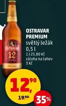 Penny Market Ostravar premium světlý ležák nabídka