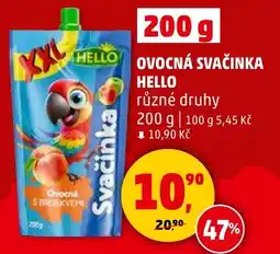 Penny Market Ovocná svačinka Hello nabídka