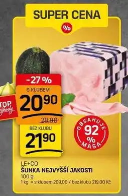 Flop ŠUNKA NEJVYŠŠÍ JAKOSTI nabídka