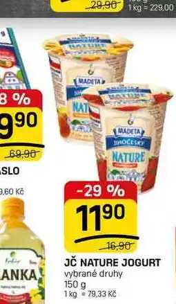 Flop JČ NATURE JOGURT vybrané druhy nabídka