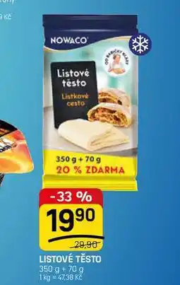 Flop LISTOVÉ TĚSTO nabídka