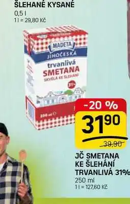 Flop JČ SMETANA KE ŠLEHÁNÍ TRVANLIVÁ 31% nabídka