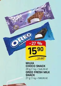 Flop MILKA CHOCO SNACK nabídka