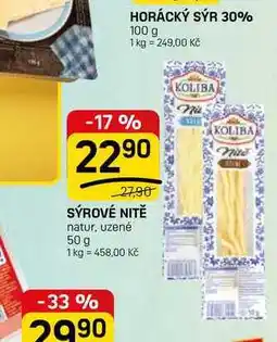 Flop SÝROVÉ NITĚ natur, uzené nabídka
