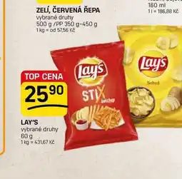 Flop LAY'S vybrané druhy nabídka