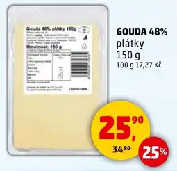 Penny Market Gouda 48% plátky nabídka