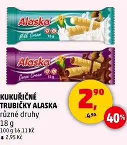 Penny Market Kukuřičné trubičky alaska nabídka