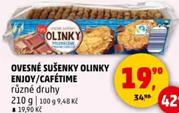 Penny Market Ovesné sušenky olinky enjoy/cafétime nabídka