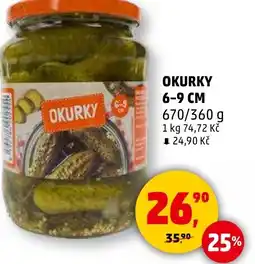 Penny Market Okurky 6-9 cm nabídka