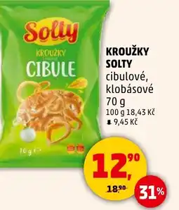 Penny Market Kroužky solty cibulové, klobásové nabídka