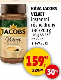 Penny Market Káva jacobs velvet instantní nabídka
