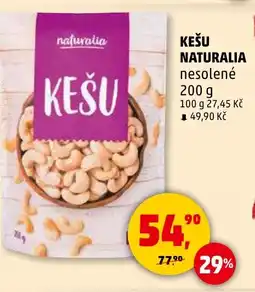 Penny Market Kešu naturalia nesolené nabídka