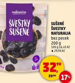 Penny Market Sušené švestky naturalia bez pecek nabídka