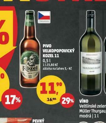 Penny Market Pivo velkopopovický kozel 11 nabídka