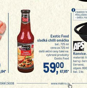 Makro Exotic food sladká chilli omáčka nabídka