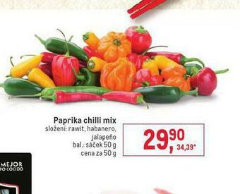 Makro Paprika chilli mix nabídka