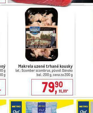 Makro Makrela uzené trhané kousky nabídka