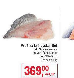 Makro Pražma královská filet nabídka