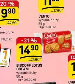 Flop BISCOFF LOTUS CREAM vybrané druhy nabídka