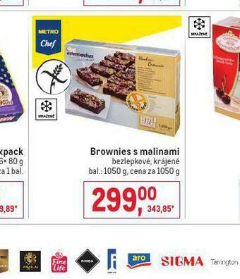 Makro Brownies s malinami nabídka