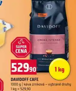 Terno DAVIDOFF CAFE 1000 g káva zrnková vybrané druhy nabídka
