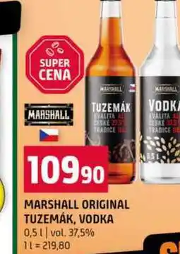 Terno MARSHALL ORIGINAL TUZEMÁK, VODKA 0,5l vol. 37,5% nabídka