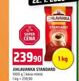 Terno JIHLAVANKA STANDARD 1000 g káva mletá nabídka