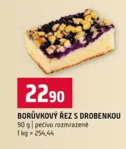 Terno BORŮVKOVÝ ŘEZ S DROBENKOU 90 g pečivo rozmrazené nabídka