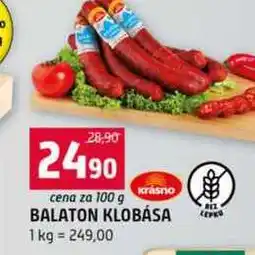 Terno BALATON KLOBÁSA 1 kg 100g nabídka