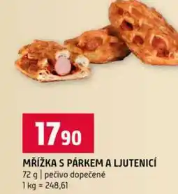 Terno MŘÍŽKA S PÁRKEM A LJUTENICÍ 72 g pečivo dopečené nabídka