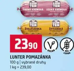 Terno LUNTER POMAZÁNKA 100 g vybrané druhy nabídka