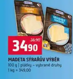 Terno MADETA SÝRAŘŮV VÝBĚR 100 g plátky vybrané druhy nabídka