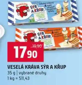 Terno VESELÁ KRÁVA SÝR A KŘUP 35 g vybrané druhy nabídka