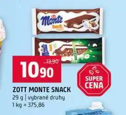 Terno ZOTT MONTE SNACK 29 g vybrané druhy nabídka
