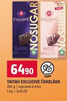 Terno TAITAU EXCLUSIVE ČOKOLÁDA 100 g vybrané druhy nabídka
