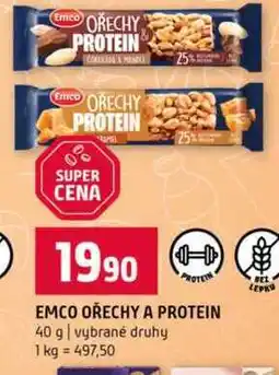 Terno EMCO OŘECHY A PROTEIN 40 g vybrané druhy nabídka