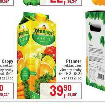 Makro Pfanner nabídka