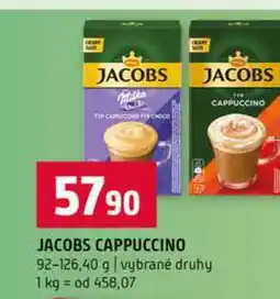 Terno JACOBS CAPPUCCINO 92-126,40 g vybrané druhy nabídka