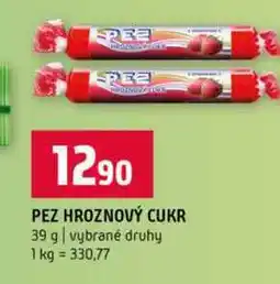 Terno PEZ HROZNOVÝ CUKR 39 g vybrané druhy nabídka