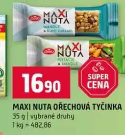 Terno MAXI NUTA OŘECHOVÁ TYČINKA 35 g vybrané druhy nabídka