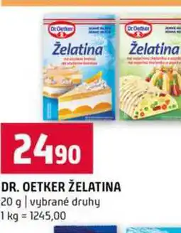 Terno DR. OETKER ŽELATINA 20 g vybrané druhy nabídka