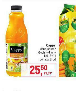Makro Cappy nabídka