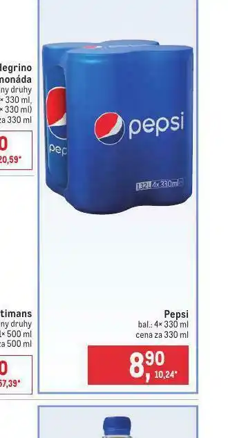 Makro Pepsi 4pack nabídka